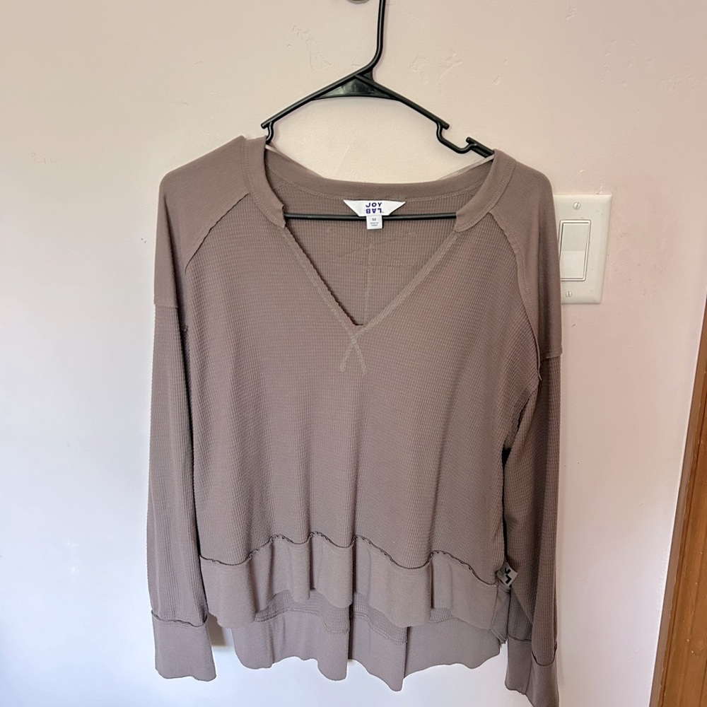 Joy lab at Target brown long sleeve shirt